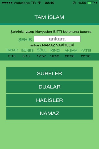 Namaz Vakitleri - Ezan Vakitleri - Sureler screenshot 4