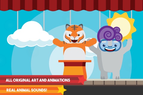 Magic Hat: Wild Animals - Playing and Learning with Words and Sounds screenshot 3