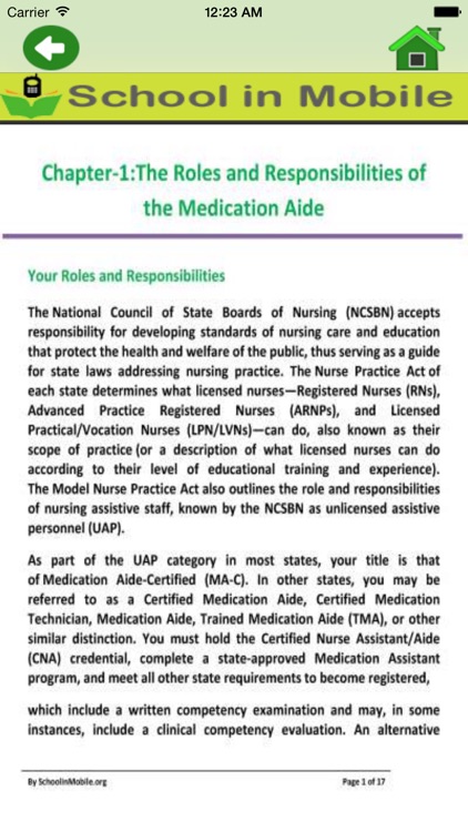 Medication Aide(MACE) Exam prep