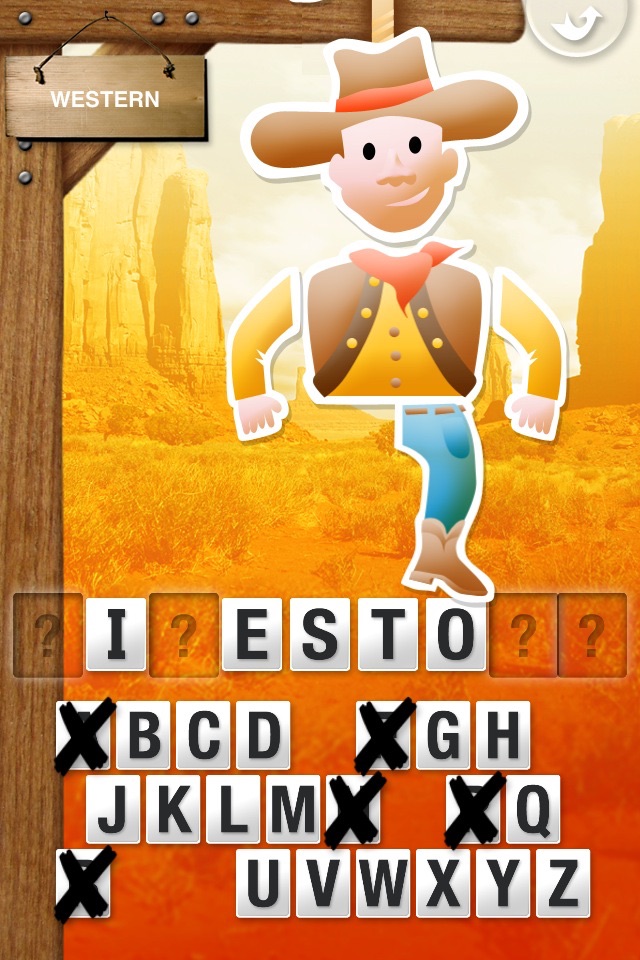 Hangman for kids - A classic Hangman game in 5 languages screenshot 2