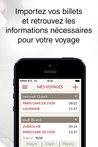 TGV Lyria : horaires & trajets screenshot 4