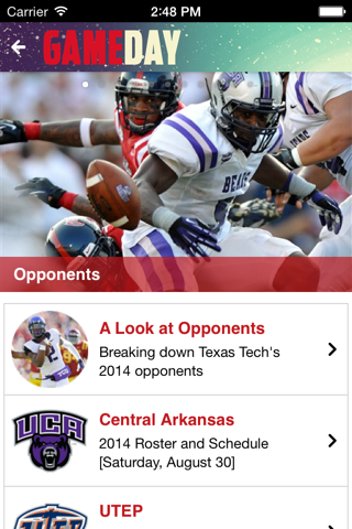 Texas Tech football Game Day screenshot 2