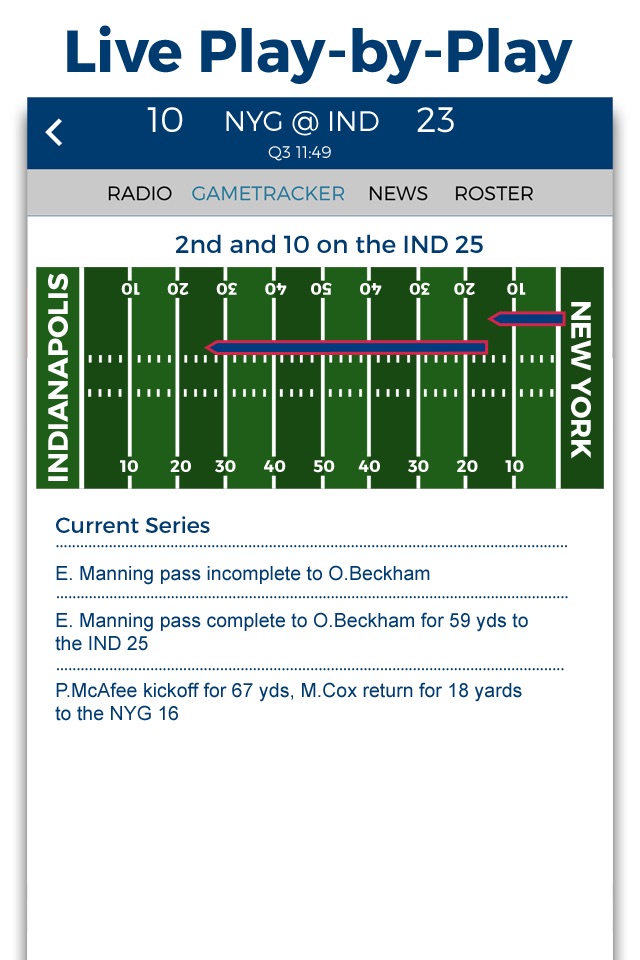 Indianapolis Football Radio & Live Scores screenshot 2