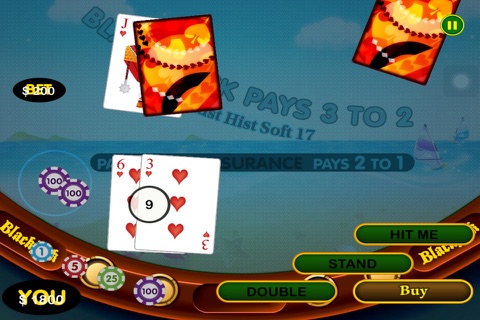 777 Lucky Beach Party Heaven Xtreme Casino Blackjack Blitz Games Pro screenshot 4