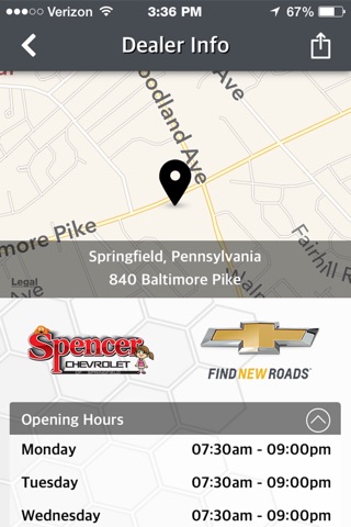 Spencer Chevrolet screenshot 3