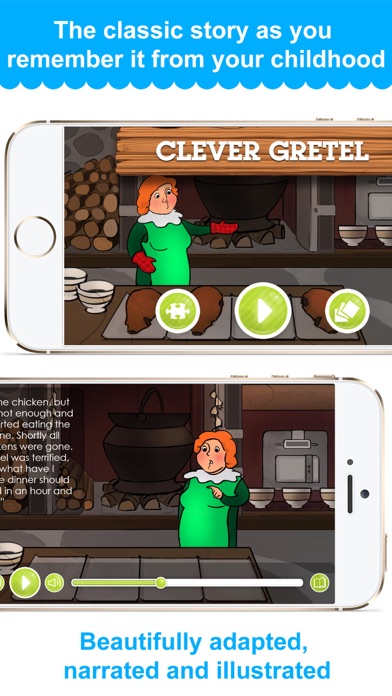 How to cancel & delete Clever Gretel - Narrated classic fairy tales and stories for children from iphone & ipad 1