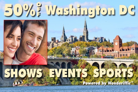 50% Off Washington D.C., Arlington, Alexandria, and Bethesda Shows & Sports Guide by Wonderiffic ® screenshot 2