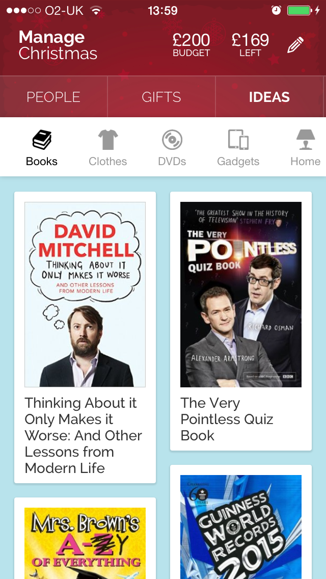 Manage Christmas - Christmas Gift List Manager