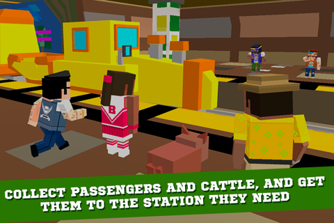 Pixel Subway Train Simulator 3D screenshot 2