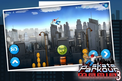 Skate Parkour Mania 3 : The Extreme Ollie Jump and Tricks City Sport - Free Edition screenshot 3