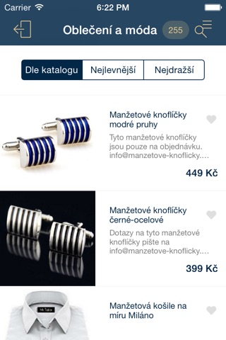 Manžetové knoflíčky screenshot 3