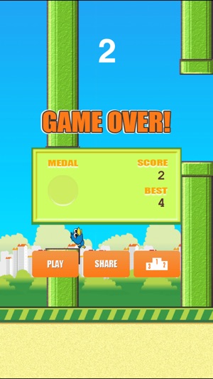 Flap Birdie Free - Blue bird back now(圖2)-速報App