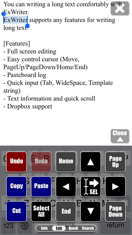 ExWriter - Text editor for long text