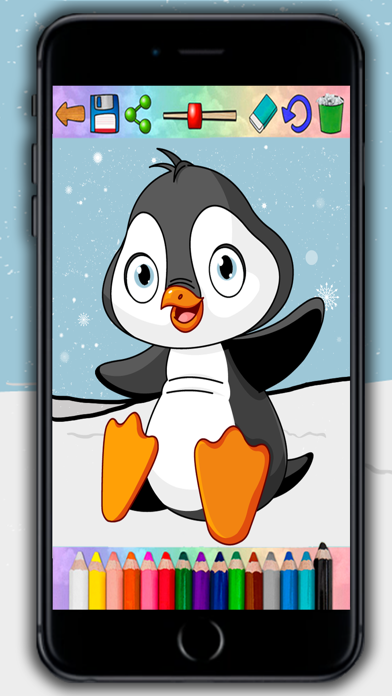 How to cancel & delete Paint magic penguins – coloring penguins and paint from iphone & ipad 4