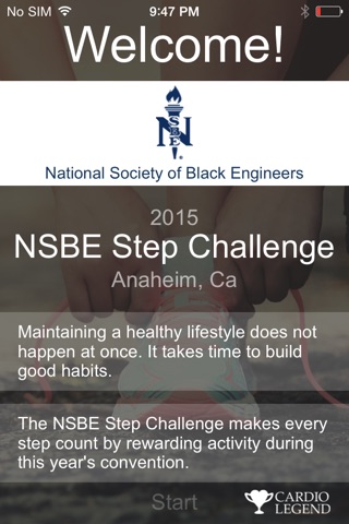 NSBE Step Challenge screenshot 2