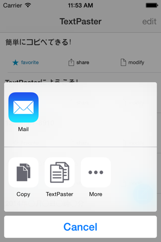 TextPaster - simple copy & past - screenshot 3