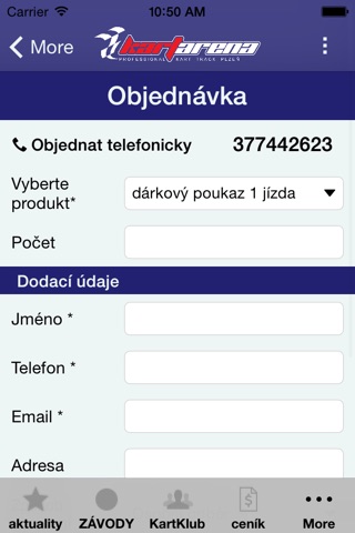 KartArena - motokáry Plzeň screenshot 4