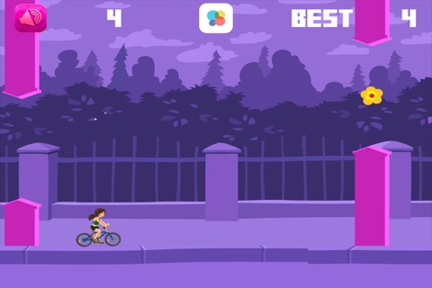 Extreme Girl Biker Racing - Awesome Endless Park Ride screenshot 2