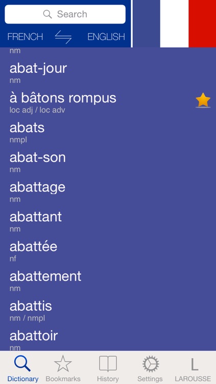 French-English Unabridged dictionary