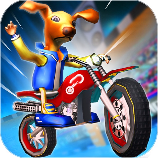 MotoCross Cartoon Stunt Rally iOS App