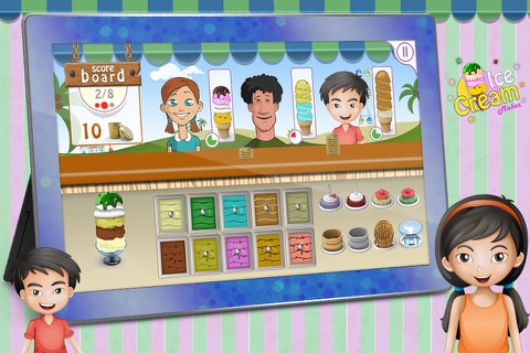 Ice Cream Maker – Kids free delicious frozen yogurt parlour and ice candy shop screenshot 4