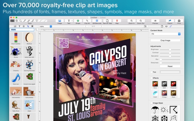 poster maker create print a poster or flyer on the mac app store
