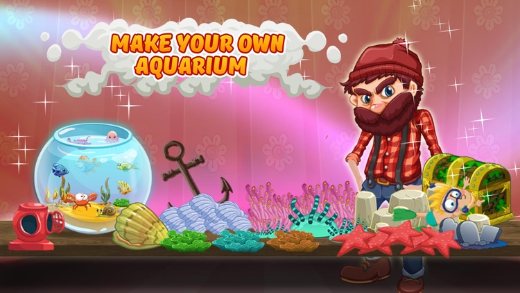 Fish Aquarium – Manage the sea animal tank & feed them to grow