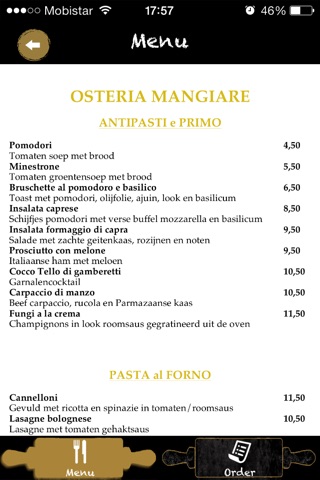 Osteria Mangiare screenshot 3