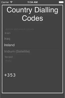 Game screenshot Country Dialling Codes apk