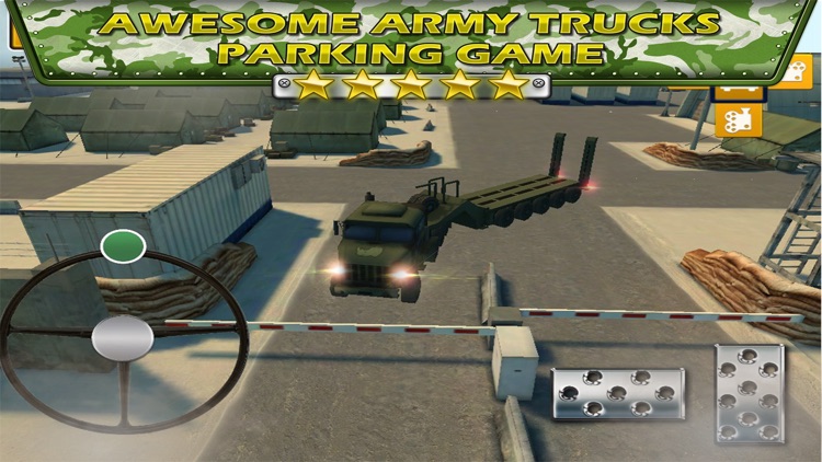 Tank Parking Blitz Race with Heavy Army Trucks, Missile launcher and Tanks