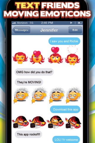 3D Animated Emoticons - Keyboard for iPhone + iPad screenshot 3