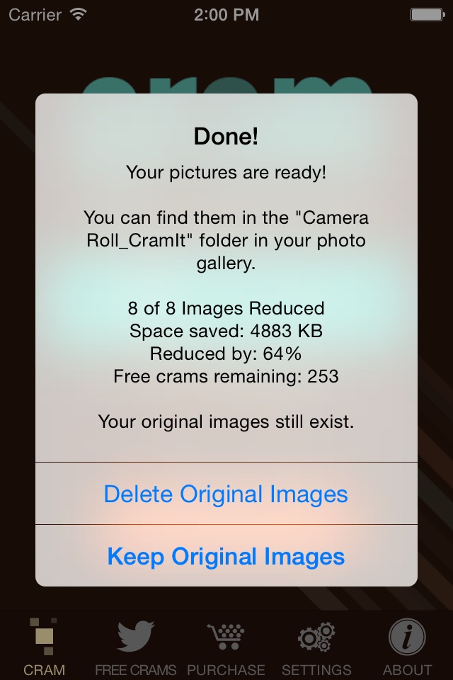 Cram - Reduce Pictures screenshot 3