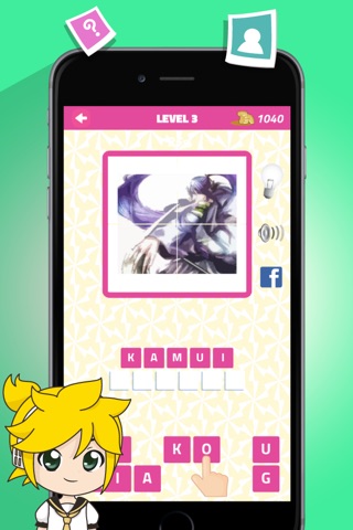 Quiz Word for Anime Fan of Vocaloid Edition - Best Manga Trivia Game Free screenshot 3