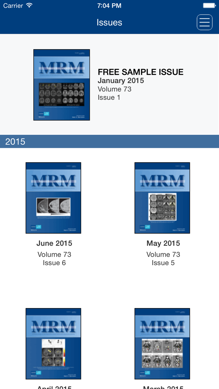 Magnetic Resonance in Medicine