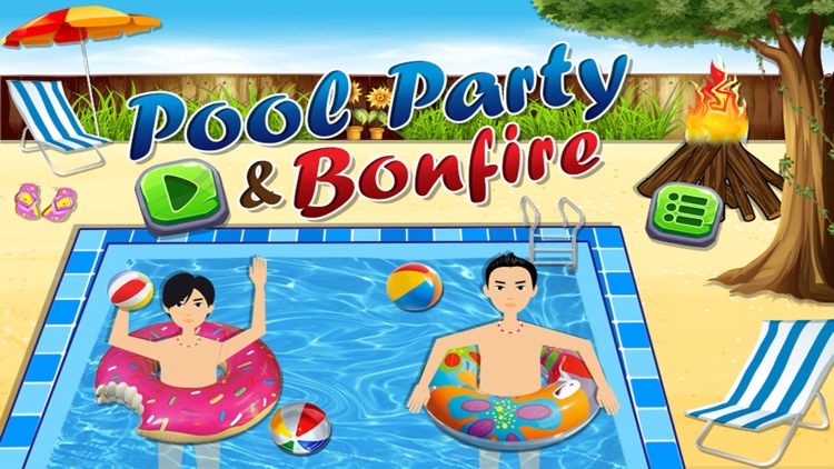 Pool Party & Bonfire - BBQ cooking adventure & chef game