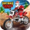 Dirt Bike Santa Racing  is a challenging  game where you have to Race your massive Dirt Bike under various (and increasingly difficult) circumstances On Ice Roads