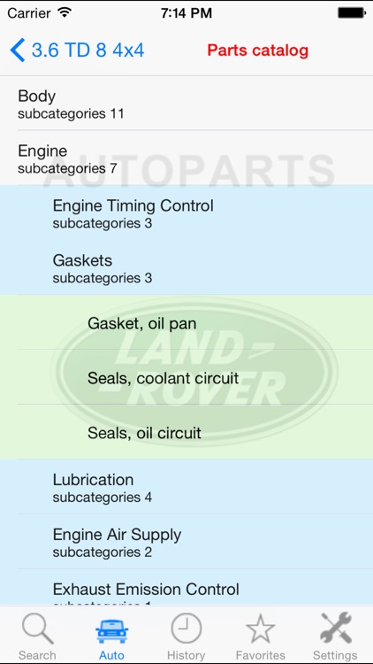 Autoparts for Land Rover