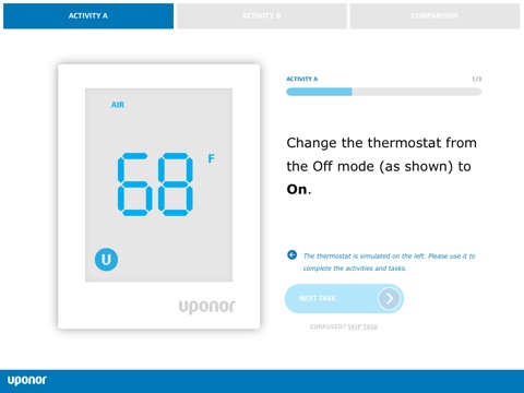 Uponor Thermostat Survey screenshot 3