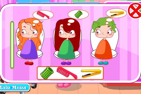 Hair & Spa Salon Slacking Game, Do funny tricks while you do an haircut screenshot 3