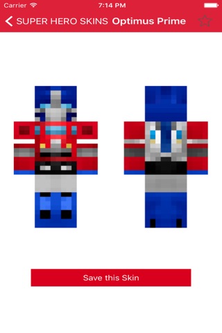 Super Hero Skins for Minecraft PE (Best Skins HD for Pocket Edition) screenshot 2