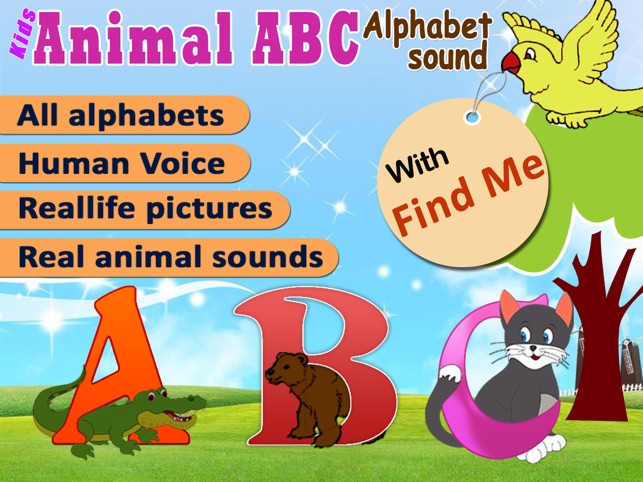 Animal alphabet for kids, Learn Alphabets with animal sounds and pictures  for preschoolers and toddlers on the App Store