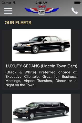 A VIP LIMOUSINE CO LLC screenshot 4