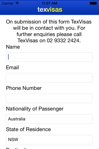 TexVisas screenshot 4