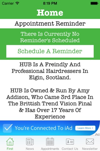 HUB Hairdressing screenshot 2