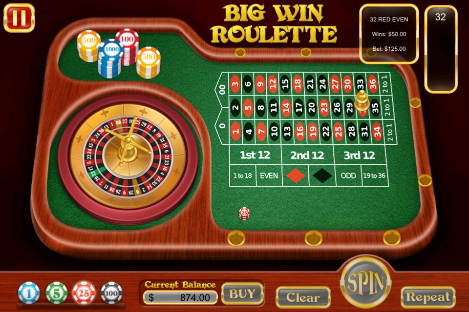 Big Win Casino - Free Casino Roulette screenshot 2