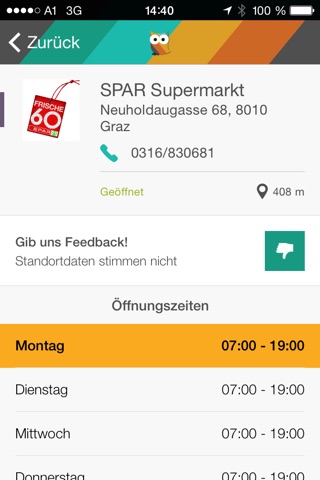 Öffnungszeiten in Österreich - mit Filialen und Kontaktdaten screenshot 4