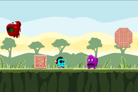 Super Blue Dot - Happy Platformer Sprints Game screenshot 2