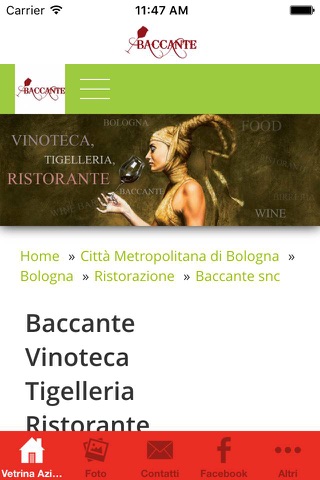 Baccante Vinoteca Ristorante screenshot 2