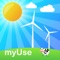 The application myUse can keep track, graph and mail your electricity, gas and water usage