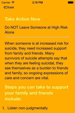 Suicide Safer Home screenshot 2